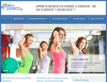 Tablet Screenshot of fitness-passion.ch